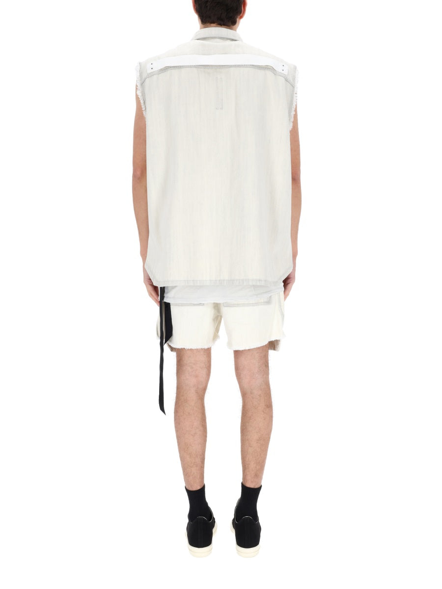 Rick Owens X Drkshdw Gilet - White | 8e1db4b8a01504fa912b4aad05ab75bc7b4c7c09