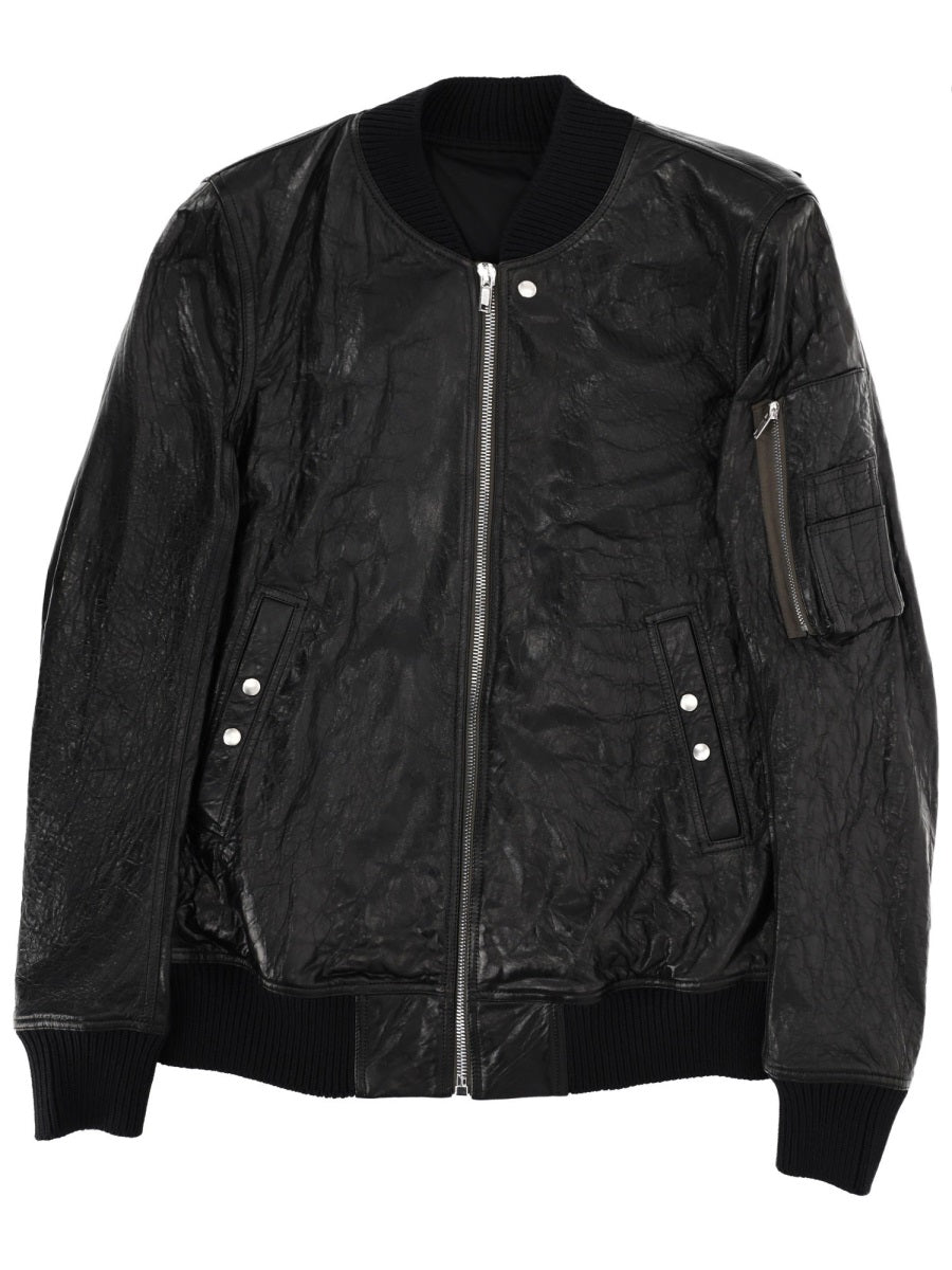 Rick Owens Leather Jackets - Black | ec4a4f0e1d742525d213a2da8670b297af664c40