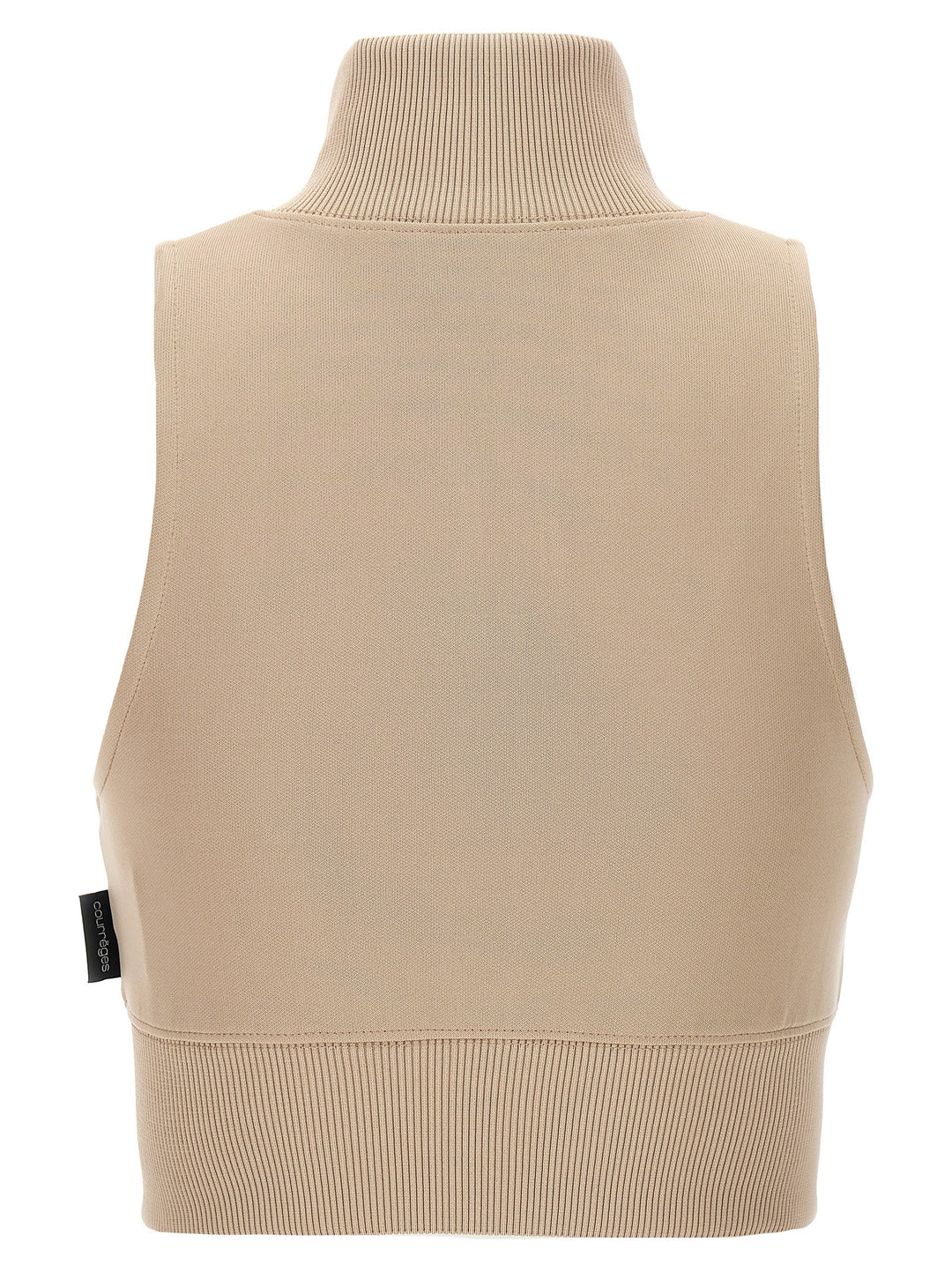 Cropped Vest Gilet Beige