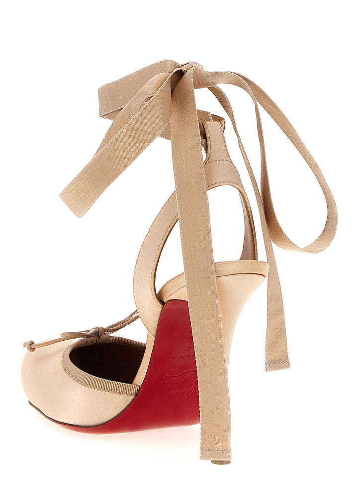 Christian Louboutin Cassia Lace Up Pumps - Pink | 449afe34e94e3961d56e96585c84d99d2e9e1831