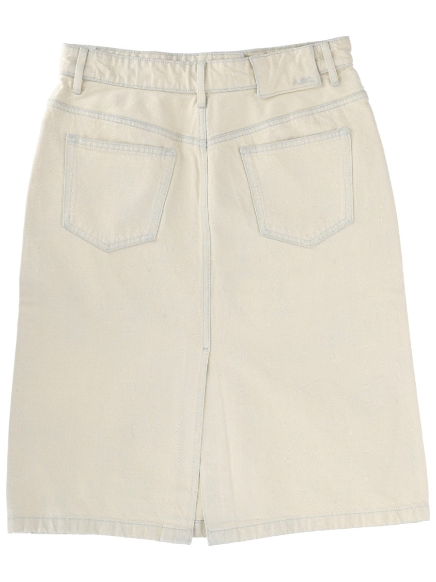 A.P.C. Skirts - Powder | dc3991f69ed220f9de65701402260a3c07068379