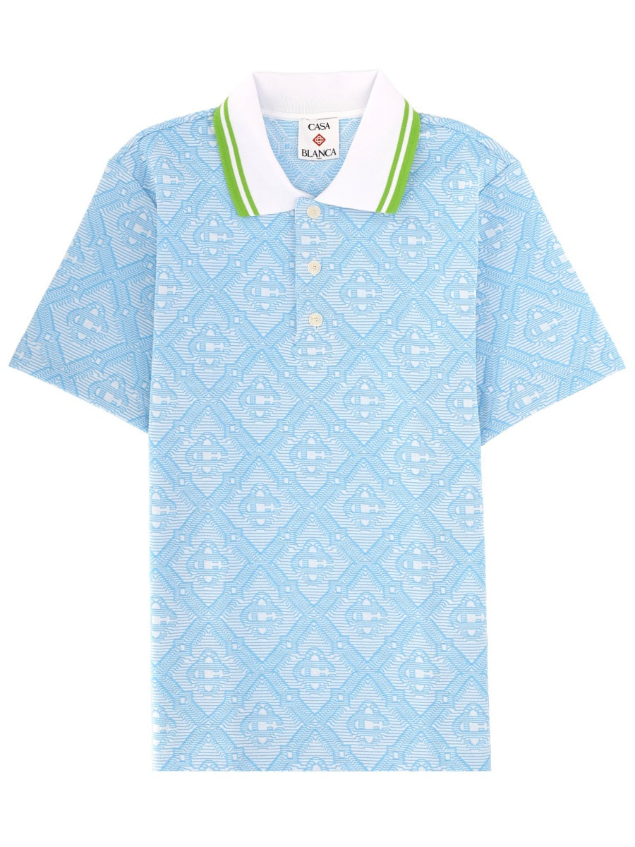Casablanca Polo - Azure | 497034eef9993abc3d23cb7f1515dd8e79c7e80e