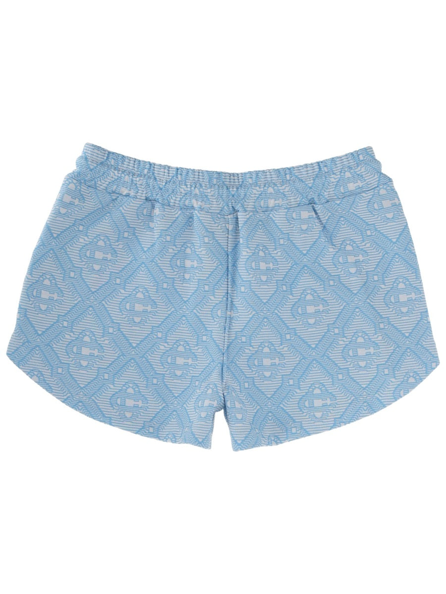 Casablanca Shorts - Azure | 391dea61bfb61ae7eef2bb33e60759234468377f