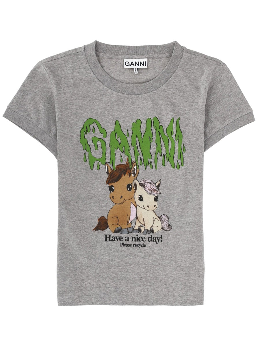 Ganni T shirts - Grey | c7f8a2aabb538f8b11c31e9f449a4480803bd947