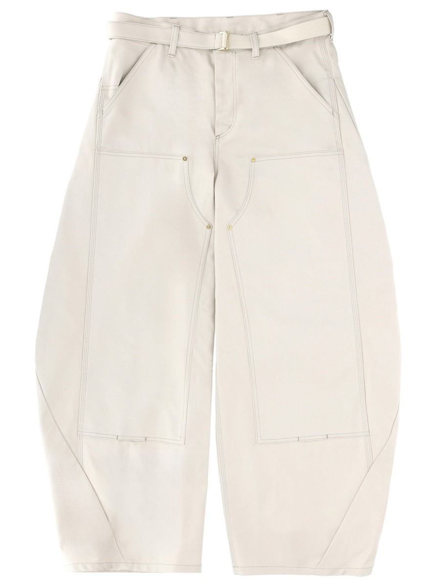 Sacai X Carhartt Wip Pants - Ivory | 595b1a05f63cd2d8ee1f69d5e2af43c3f6903faa