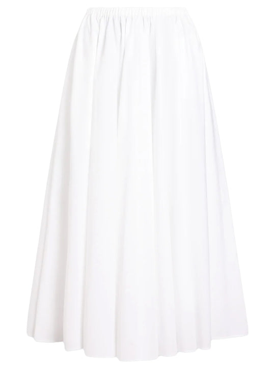 Cotton Midi Skirt