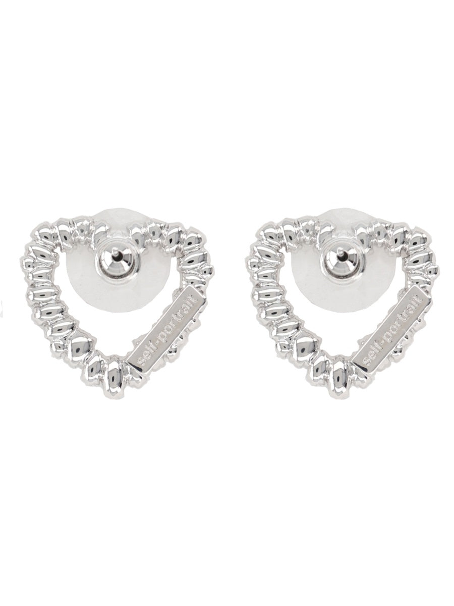 Self-Portrait Earrings - Silver | 82c29bc12659bf394e44212d86b50f66cc0f3242