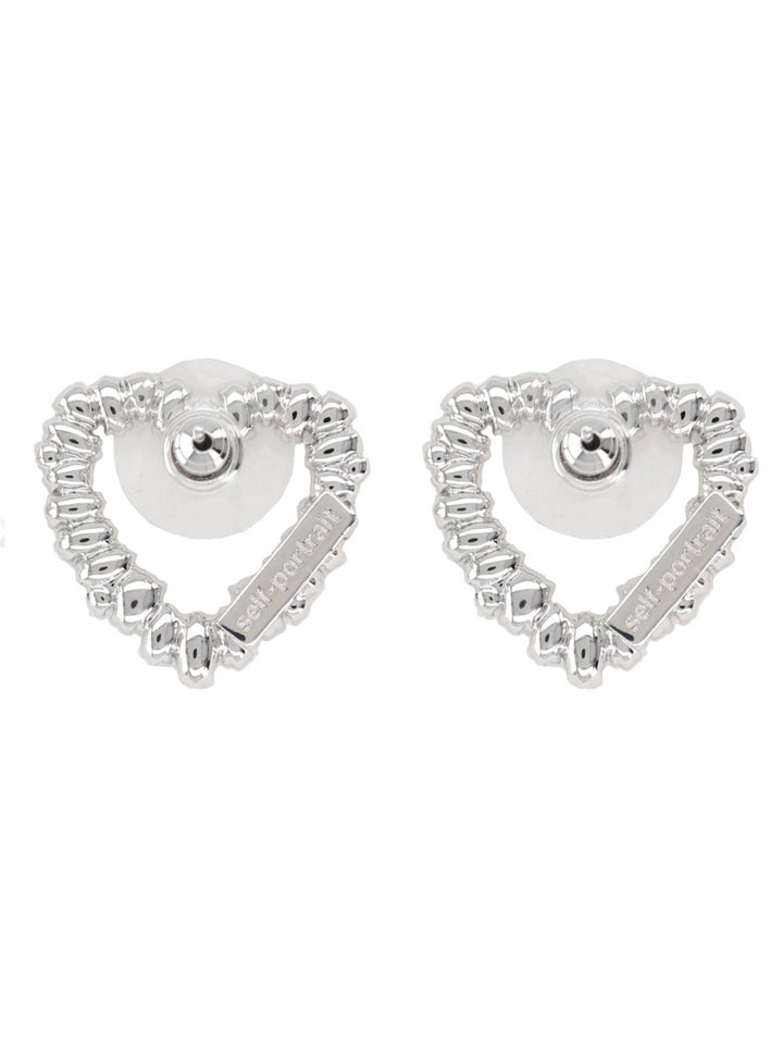 Self-Portrait Earrings - Silver | 82c29bc12659bf394e44212d86b50f66cc0f3242