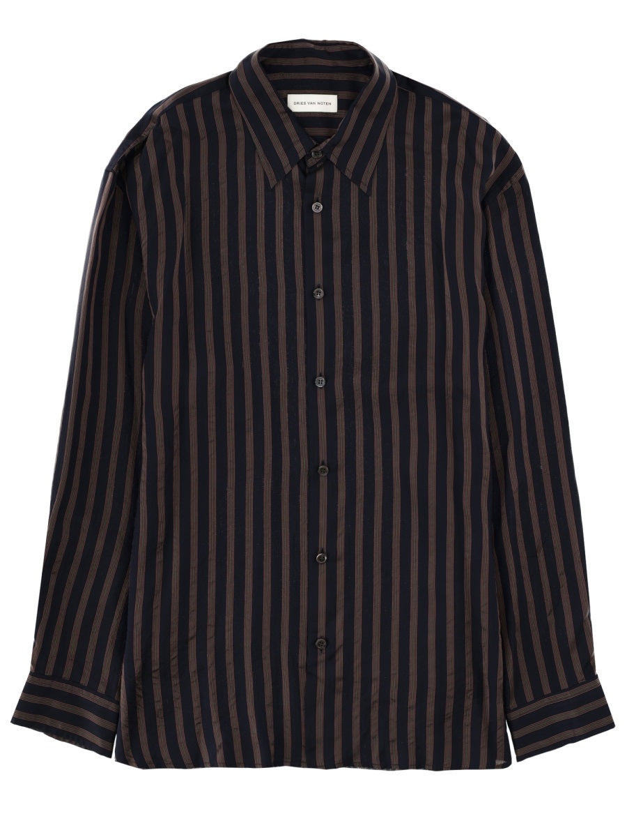 Dries Van Noten Shirts - Blue | 4d4669c09f55c24cb1496f608e28be95a4e5f0f9