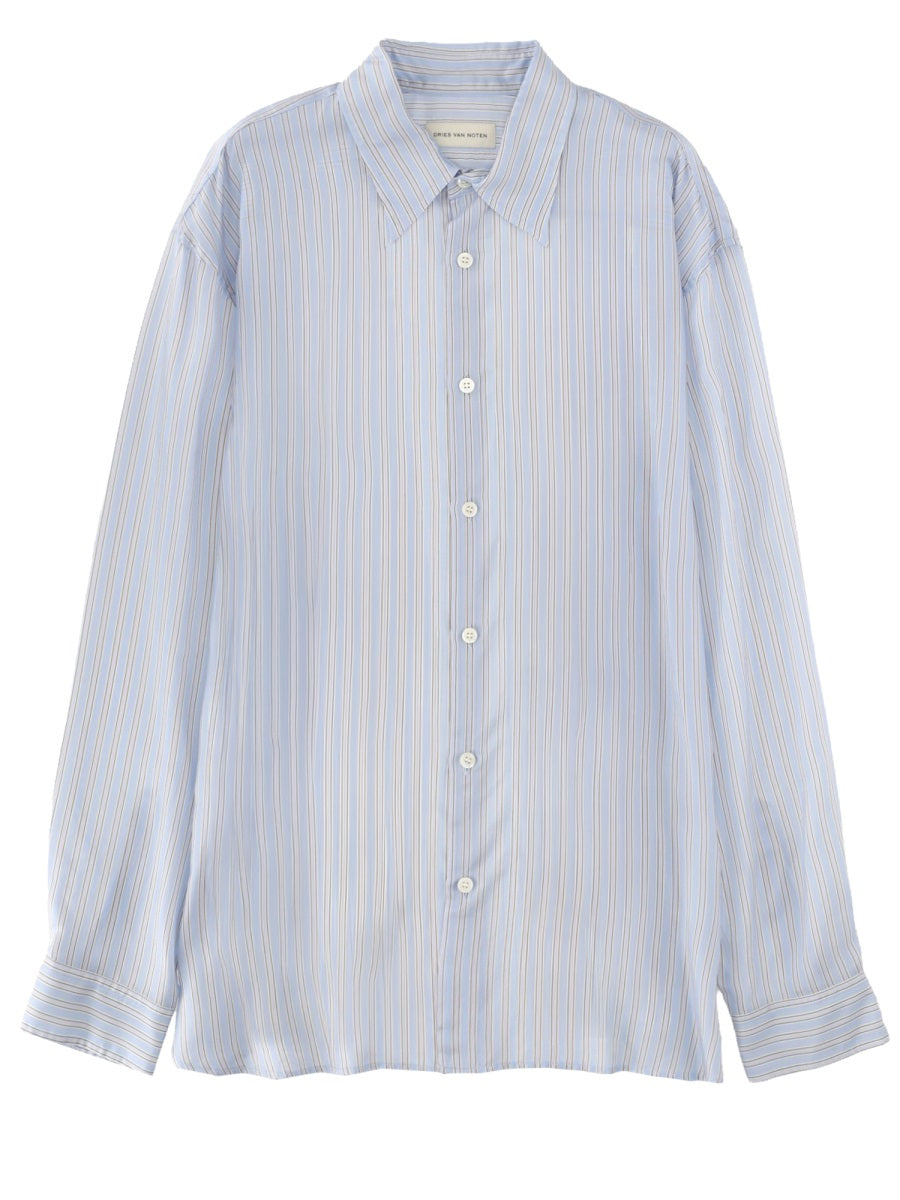 Dries Van Noten Shirts - Azure | 83692511df0056ad1e3891fb4f1e6f44a1662bfc