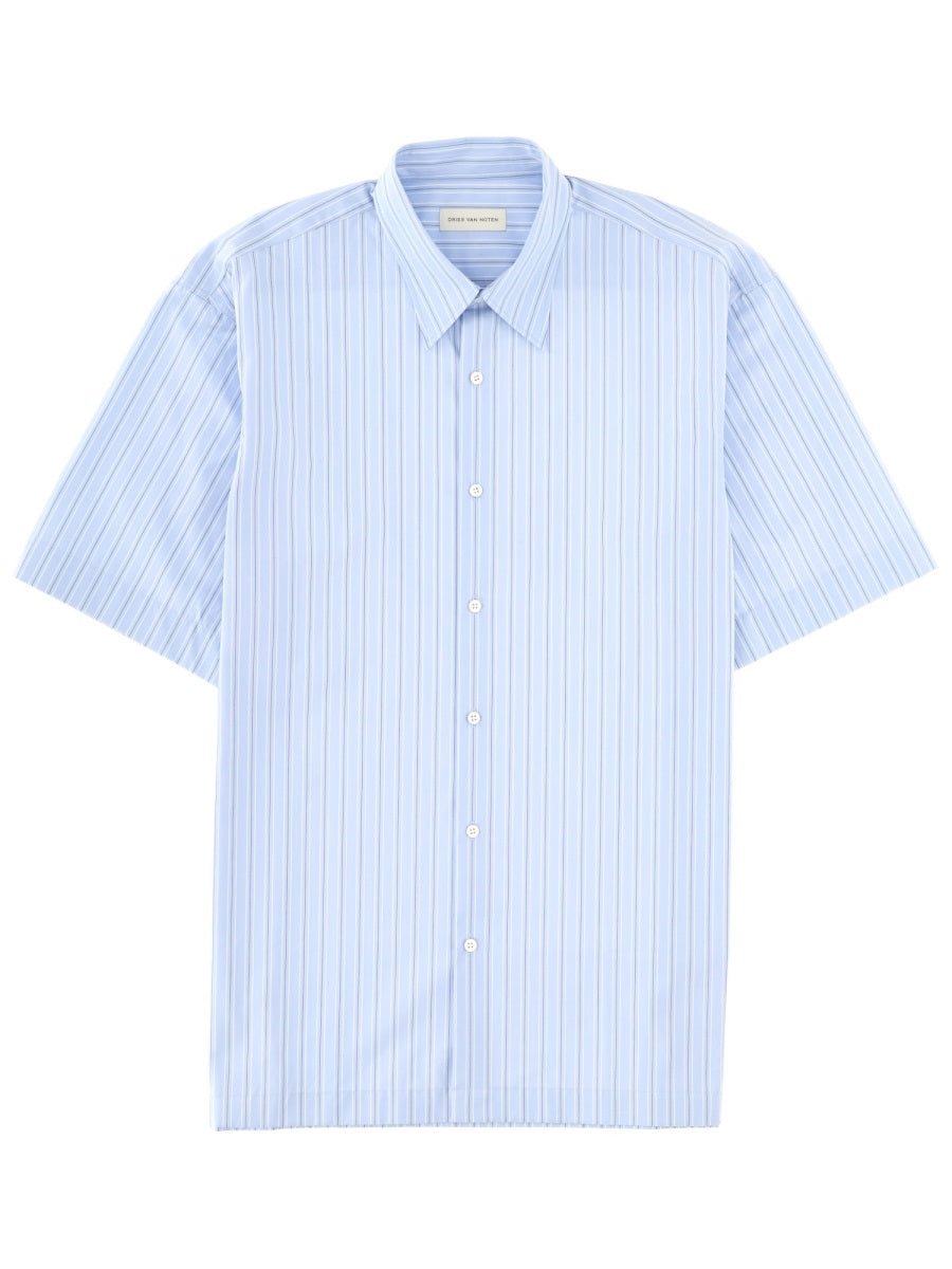 Dries Van Noten Shirts - Azure | 80709d6bfa67543dfa2b4fb07f5ceeb75bf30e52