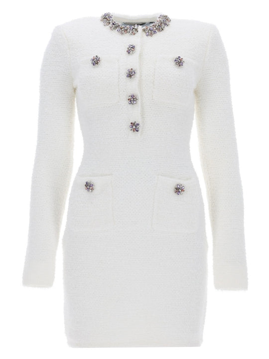 Mini Dress With Jewel Buttons