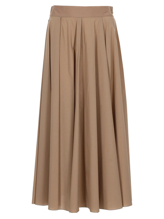 Cotton Midi Skirt