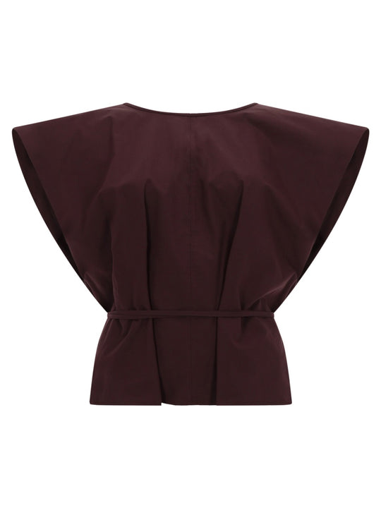 Top Smanicato Con Cinta