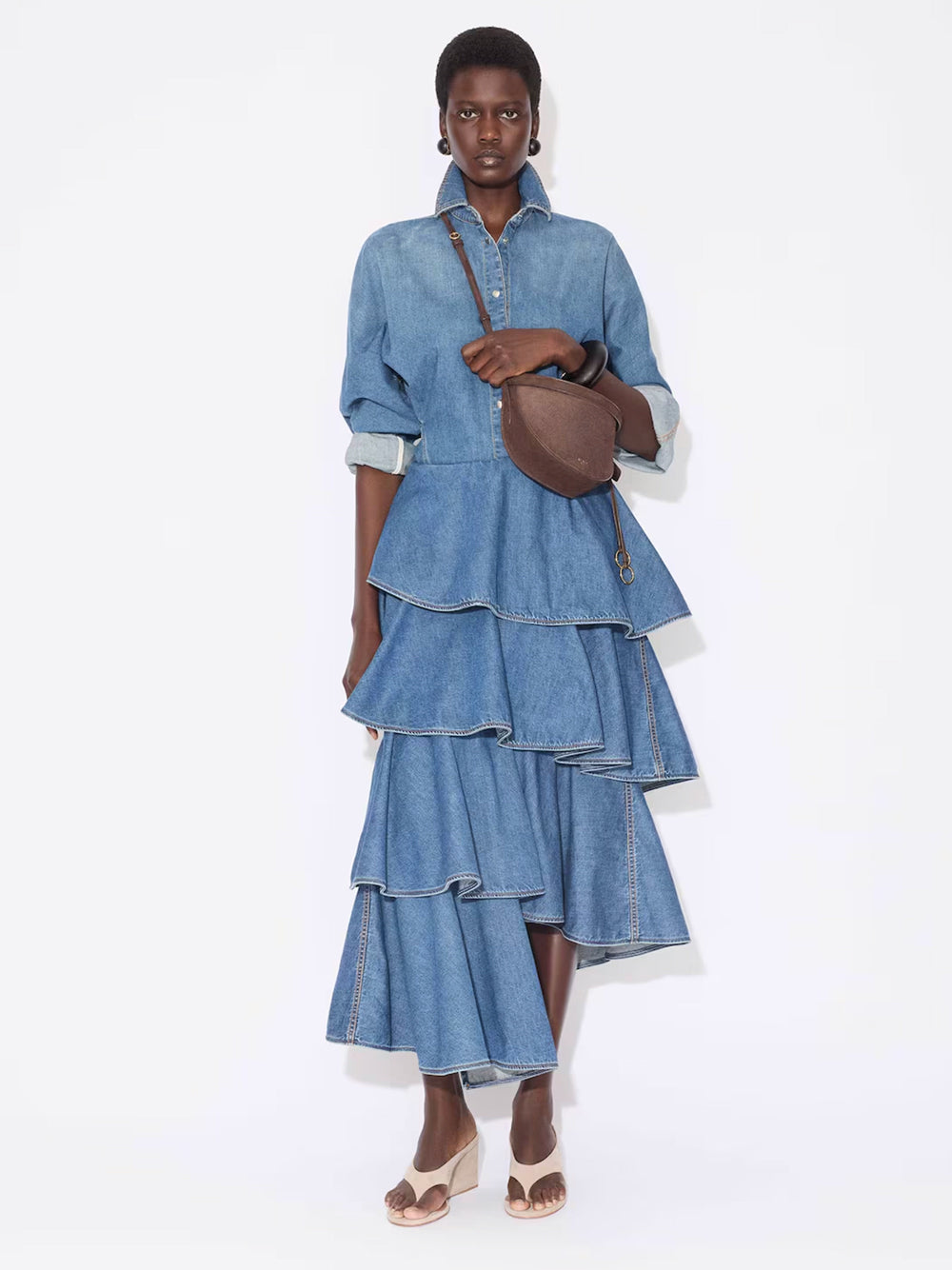 AlaÏA Denim&leather - Blue | 38e1473e09435cb53e2dc93f6f8364d3148a3d8f