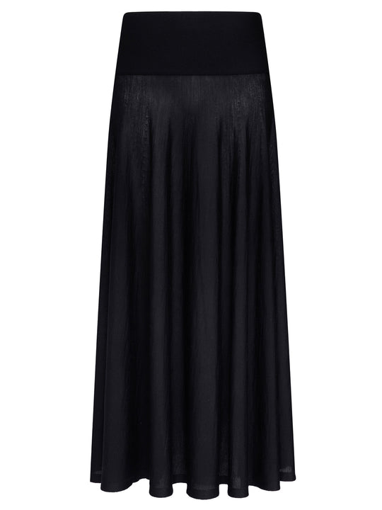 Merino Wool Maxi Skirt