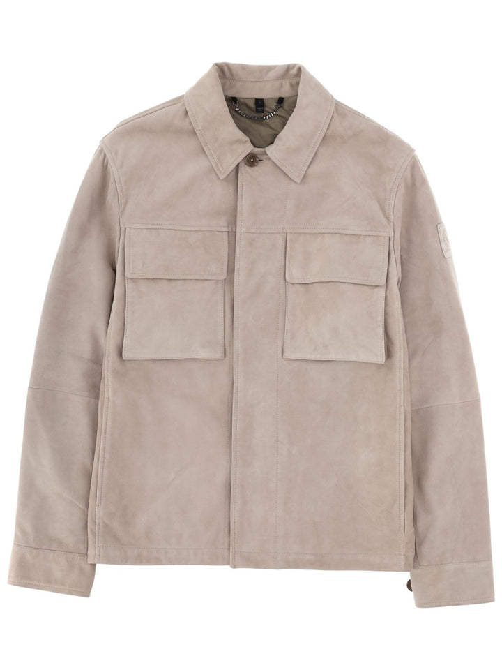 Belstaff Leather Jackets - Dove | e38243caf755afb4e91b17b85358c09362e00ff3
