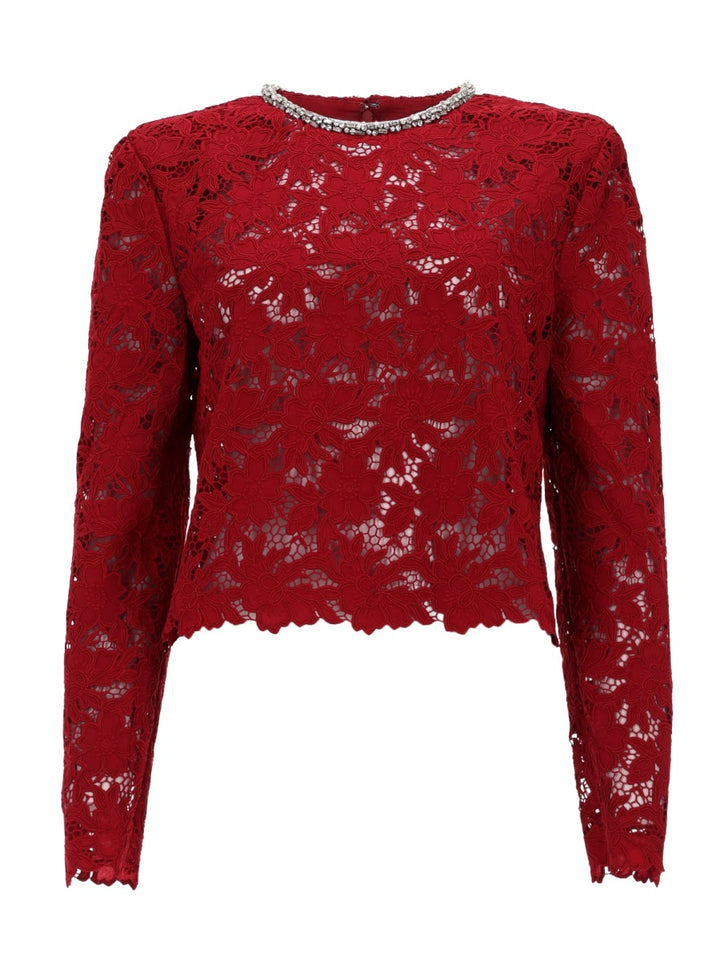 Self-Portrait Tops - Bordeaux | e012b08fea92f1ca574eaf27591540607740f3e5