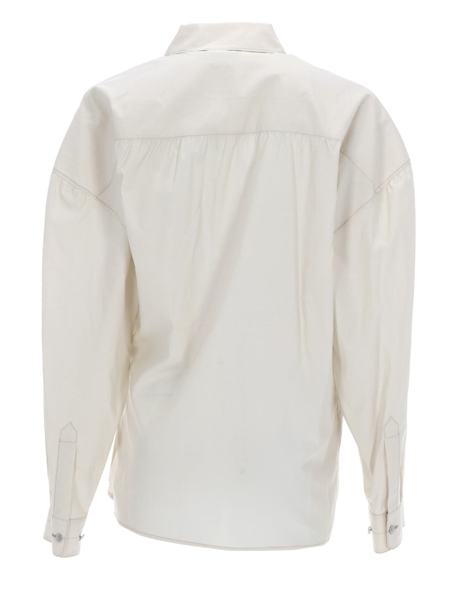 Lemaire Shirts - Ivory | a21e08bb559dcb50b0ff1ab907f3a6675349b7e2