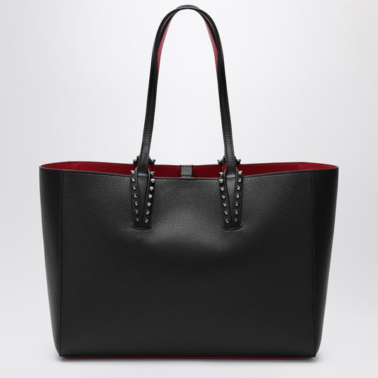 Black Leather Cabata Small Tote Bag