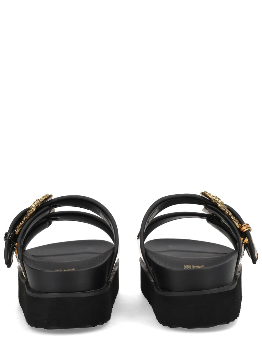 Versace Jeans Couture Sandals - Black | 7c3e2d9818f2577aa445f30541f7dc5415c71f3b