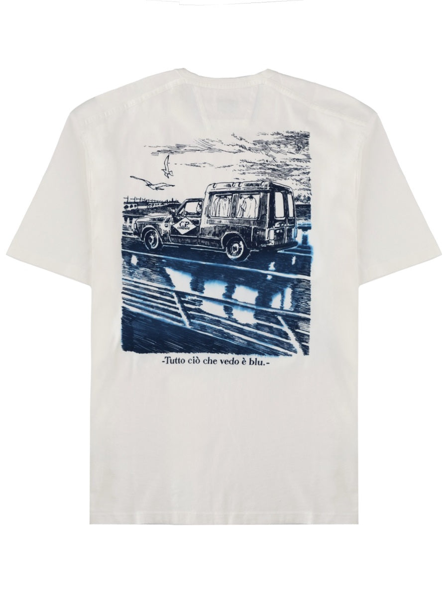 C.P. Company T shirts - White | 795f2a98a2d47dd68e56d3a001fb8a50ef192f6a