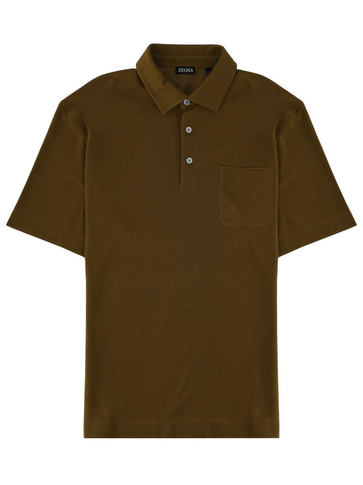 Zegna Polo - Green | 33b35119386ad0d50592d5bcd115d334add4829e