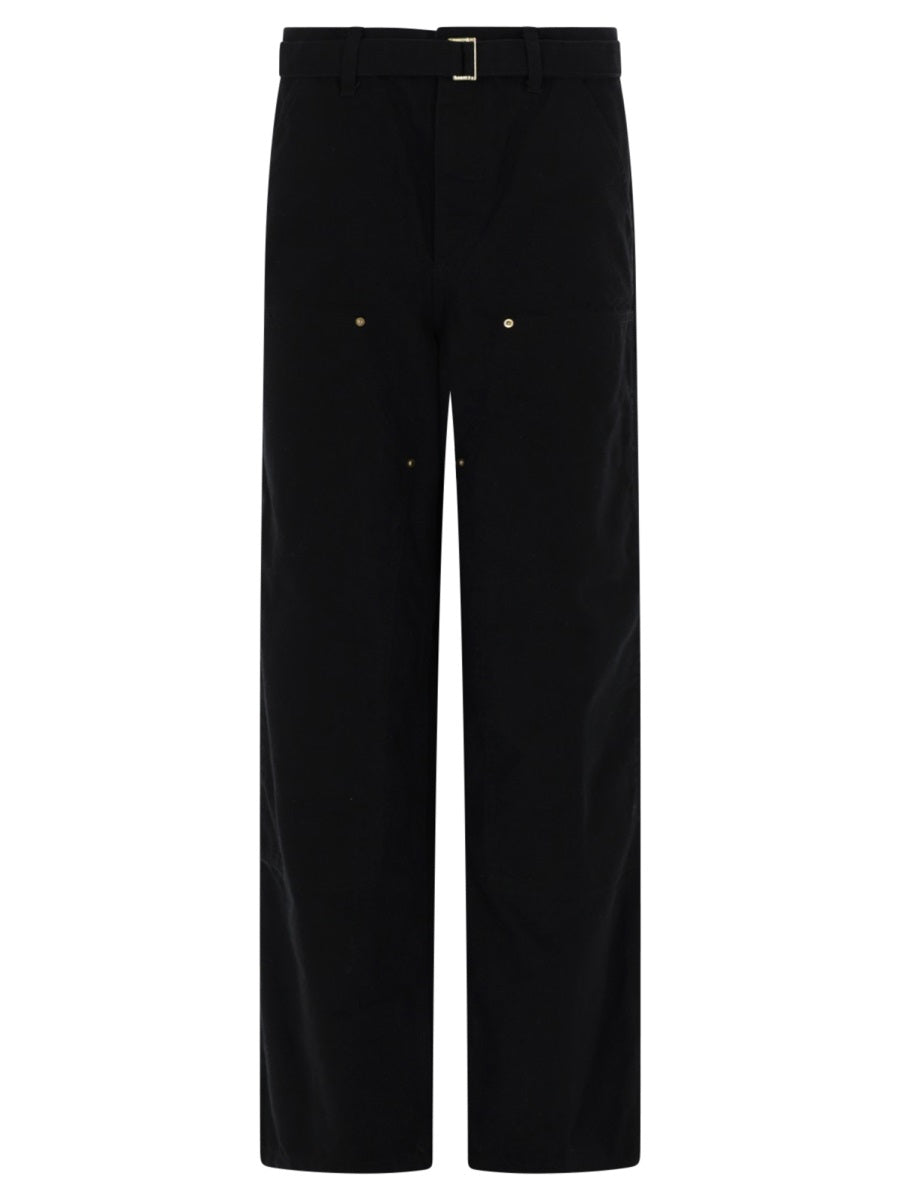 Sacai X Carhartt Wip Pants - Black | df9e3bda131b588473fb490d5855eddd1ebf58b3