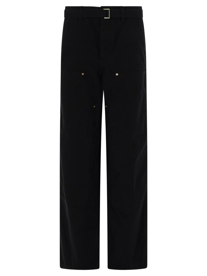 Sacai X Carhartt Wip Pants - Black | df9e3bda131b588473fb490d5855eddd1ebf58b3