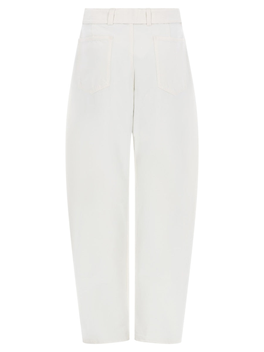 Lemaire Pants - White | e3ea95bcff5d98abb54f81649f218a47bf74943c