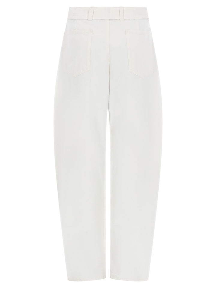 Lemaire Pants - White | e3ea95bcff5d98abb54f81649f218a47bf74943c