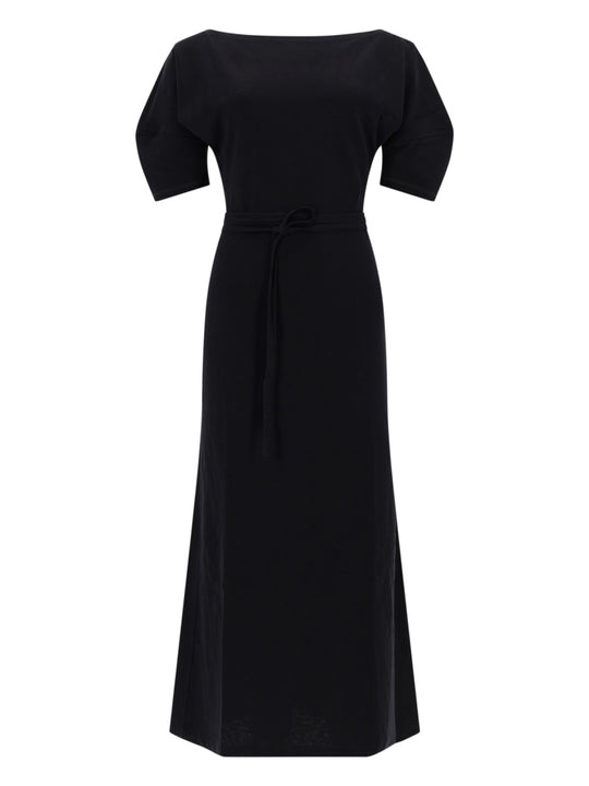 Cotton And Linen Midi Dress