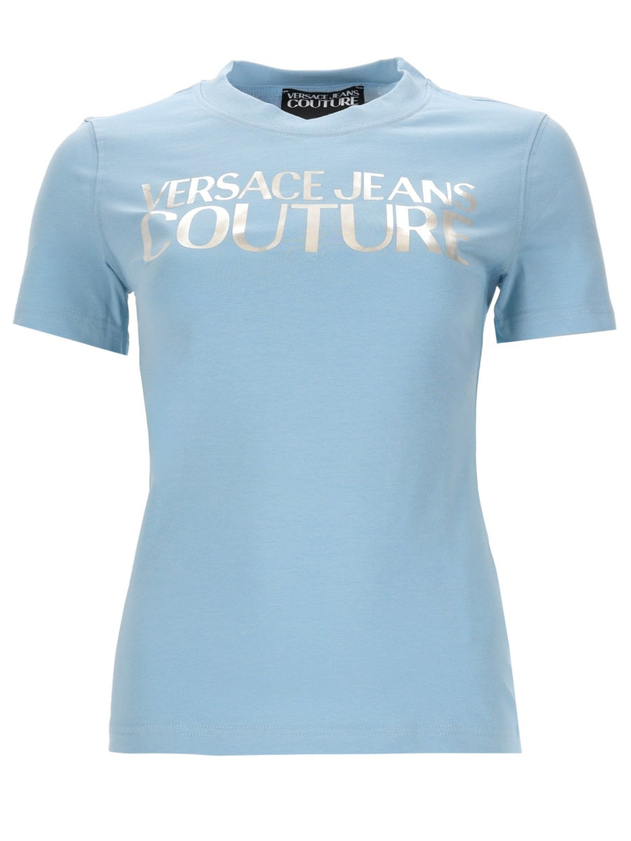 Versace Jeans Couture T shirts - Azure | c08249f1ca33d9351a731add1c239340df46093d