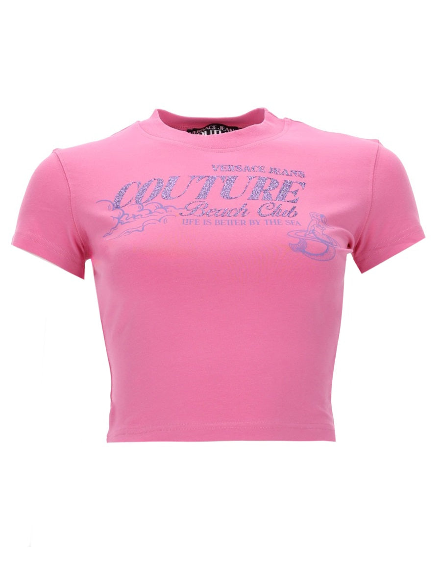Versace Jeans Couture T shirts - Pink | f1030b025eae00ea175dd66c7a66e9e419d9ce2d