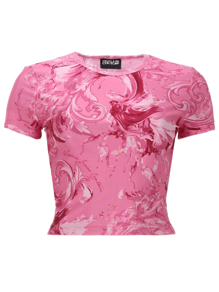Versace Jeans Couture T shirts - Pink | ae85a675ffc05ed7fd24a0528aa0d9b59555f75d