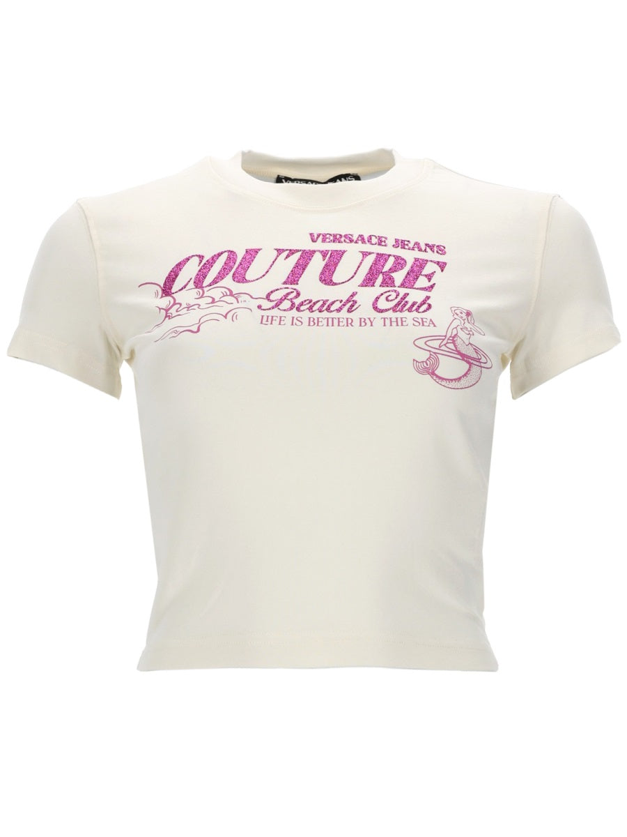 Versace Jeans Couture T shirts - Ivory | 9bc013727c77b47183e7eb5a1df29143d9ea7cd0