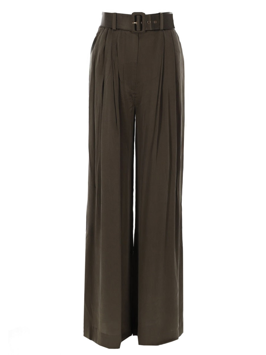 Zimmermann Pants - Green | 65cc3055ca683a1e2af8137d45ddad4d502fe4a7