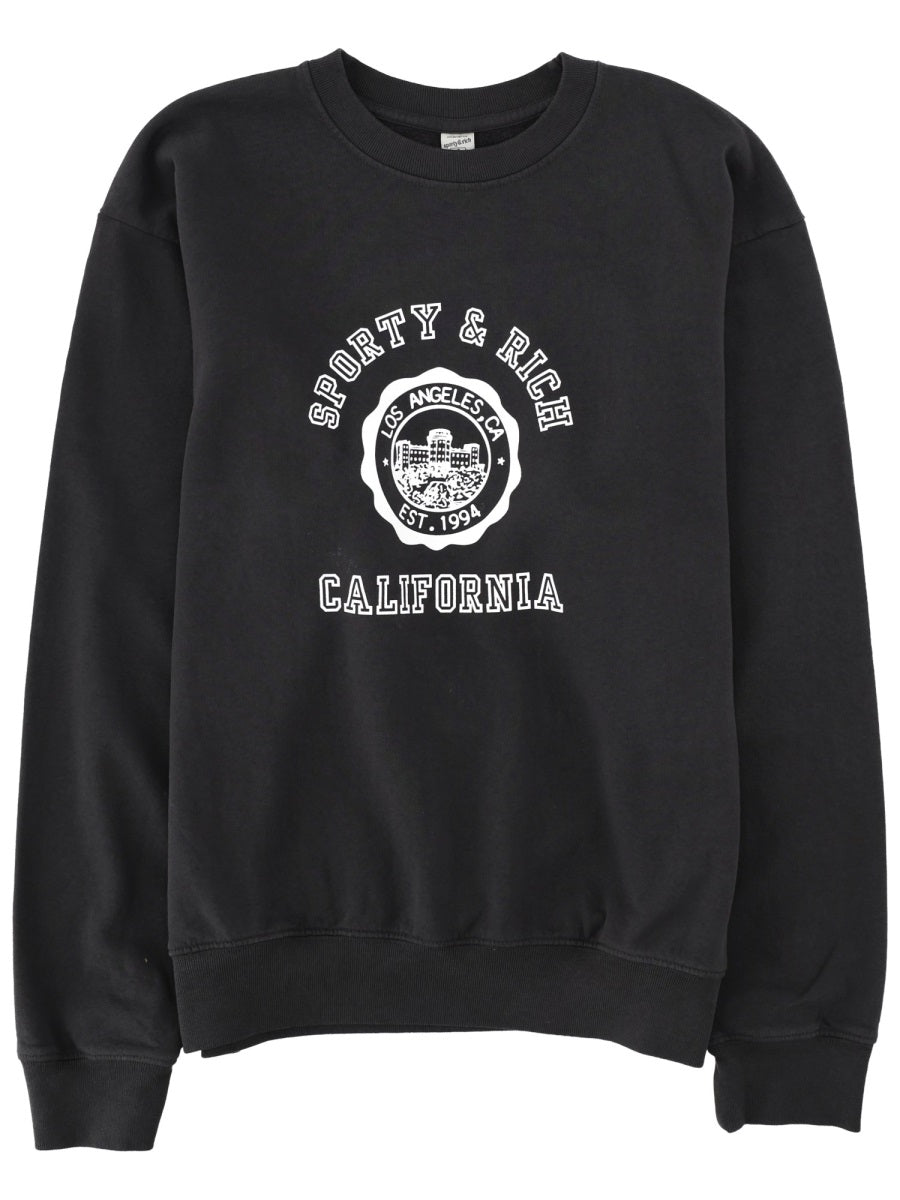 Sporty & Rich Sweatshirts - Black | e464efc6cbf7a0d2fc7c0d9f595ea6f0477553d8