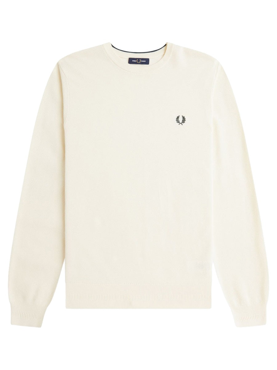 Fred Perry Sweaters - Ivory | 9138c1108c5897d06f80f11711f8f3cc9c349490