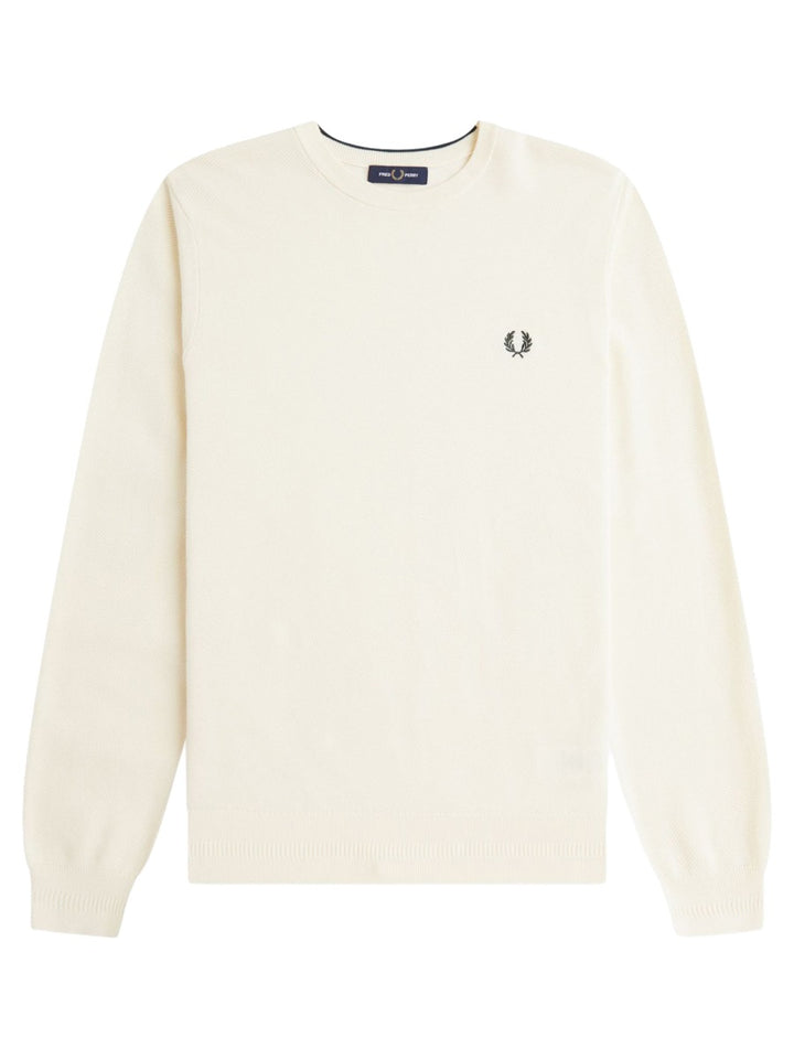 Fred Perry Sweaters - Ivory | 9138c1108c5897d06f80f11711f8f3cc9c349490