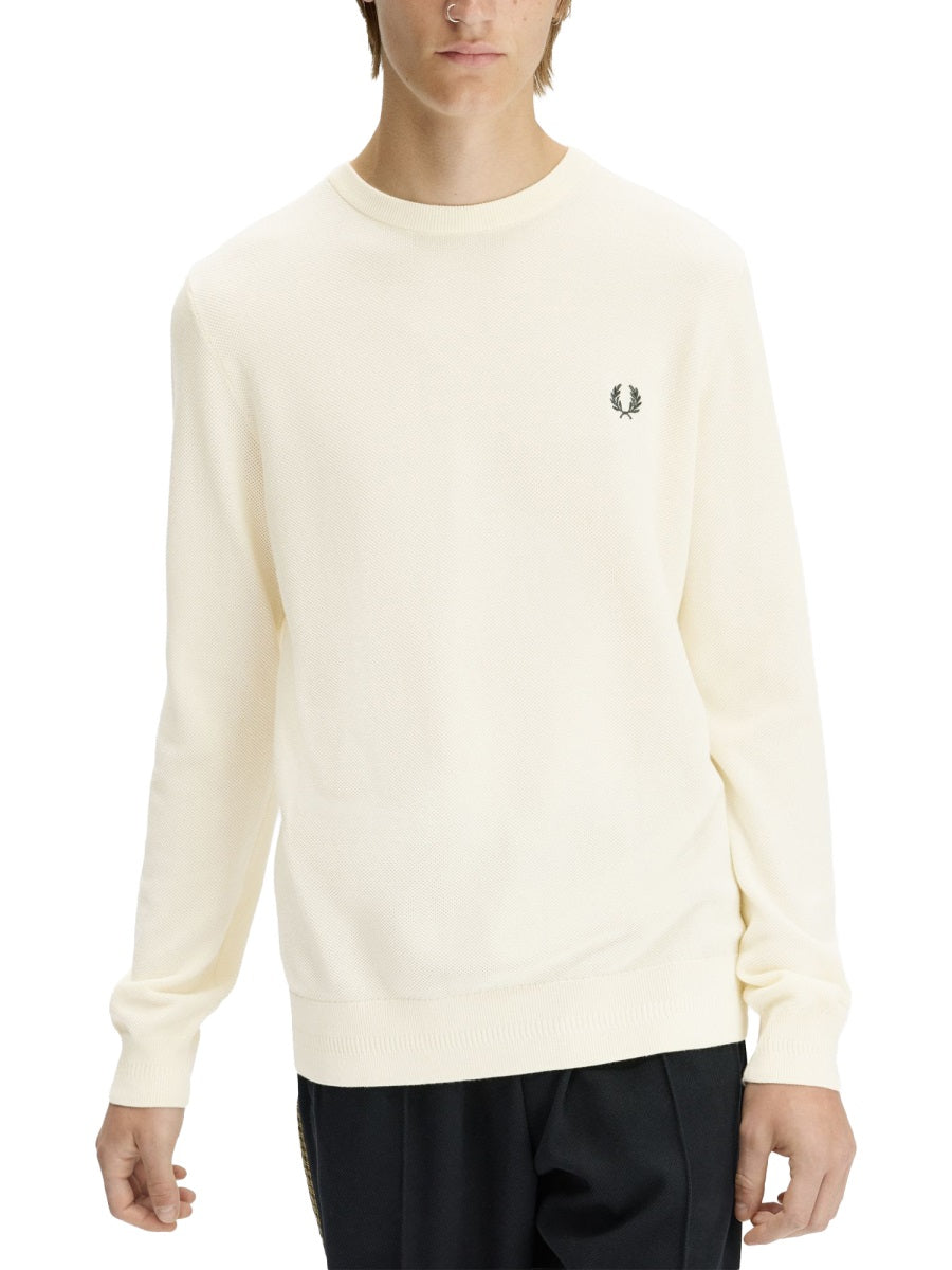 Fred Perry Sweaters - Ivory | 127746749f6dc1f938a0c8e067f08cbf37c13bdc