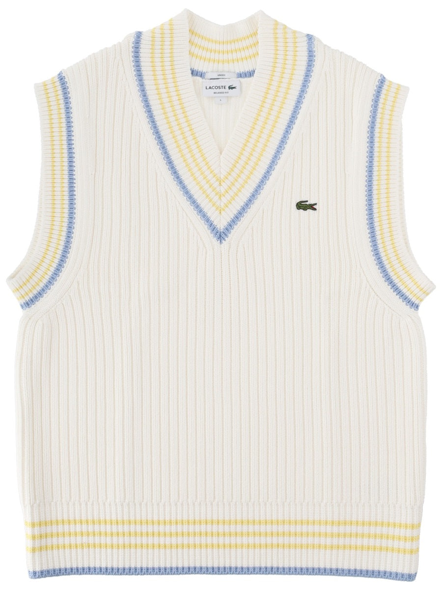 Lacoste Gilet - Ivory | 1443508206332827c80368d2b665d86b366d254a