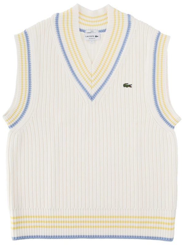 Gilet In Maglia Con Logo