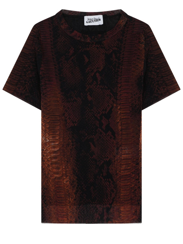T-Shirt Con Stampa "Python"