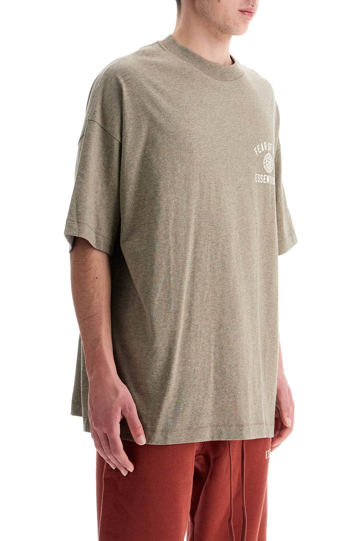 Heather Grey Minimalist Crew Neck T Shirt