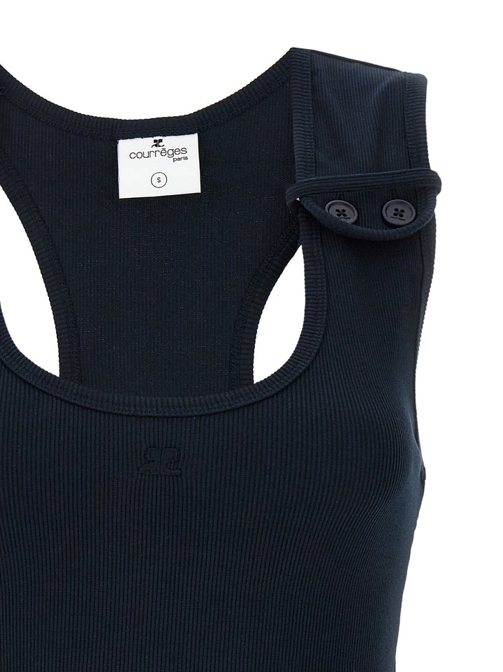 Courreges Double Buckele 90 Dresses - Blue | 810ed6bf8cb45ec64d8e7f75c168b1e81d195a67