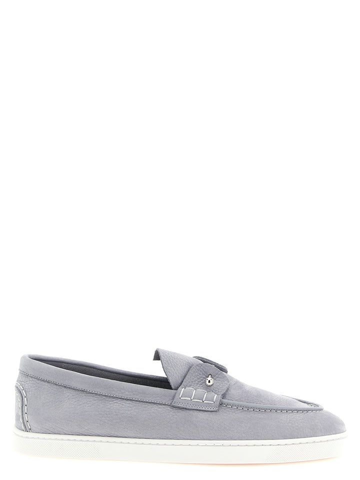 Christian Louboutin Chambeliboat Loafers - Gray | 74ab41c698f15658cf98caa4544e93b508277af9