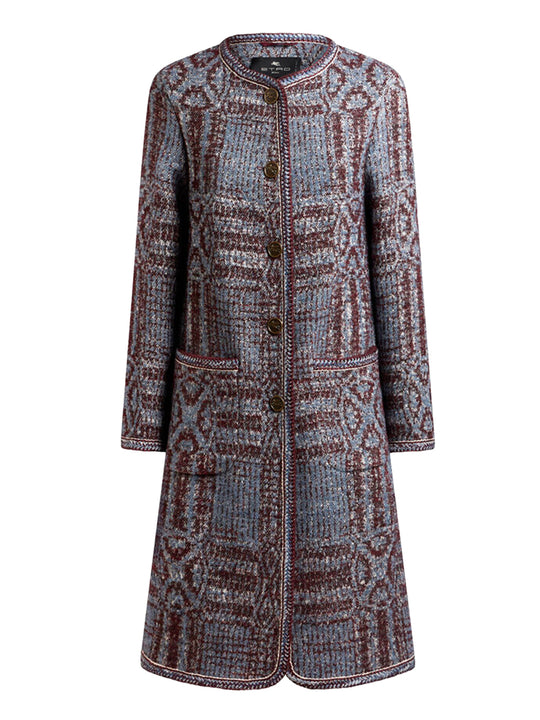 Jacquard Boucle Coat