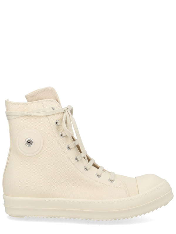 Sneaker Alta In Denim
