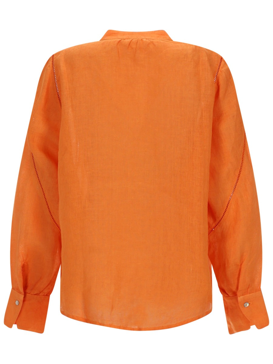 120% Lino Shirts - Orange | 41d6859b0efe542e0e5fbb455f1cdccc109fff77
